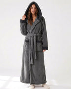 Willluxe® Cozy Ankle-Length Hooded Robe
