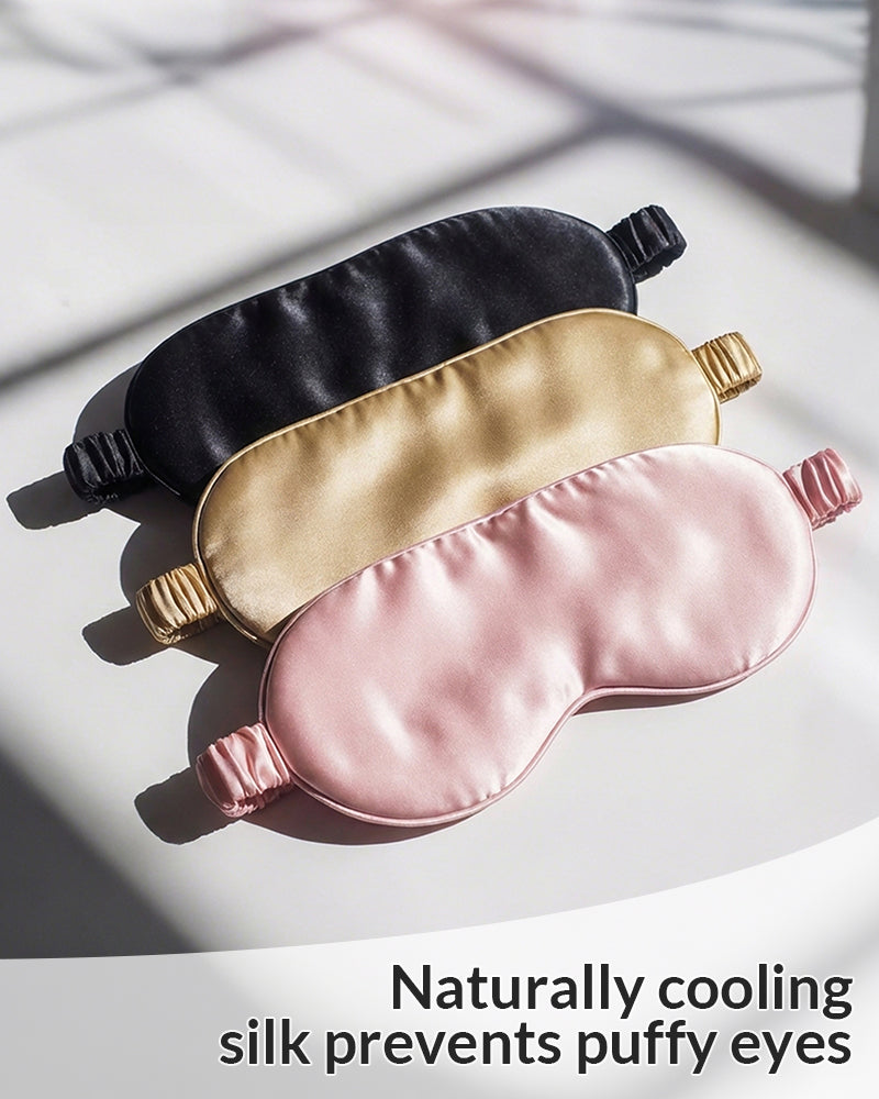 Willluxe® Cloud-Soft Satin Sleep Mask - Total Blackout & Adjustable Fit