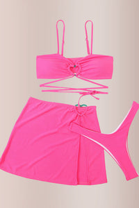 Willluxe® Fashion Hollow Out Lace Up Swimwear Set