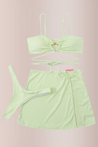 Willluxe® Fashion Hollow Out Lace Up Swimwear Set