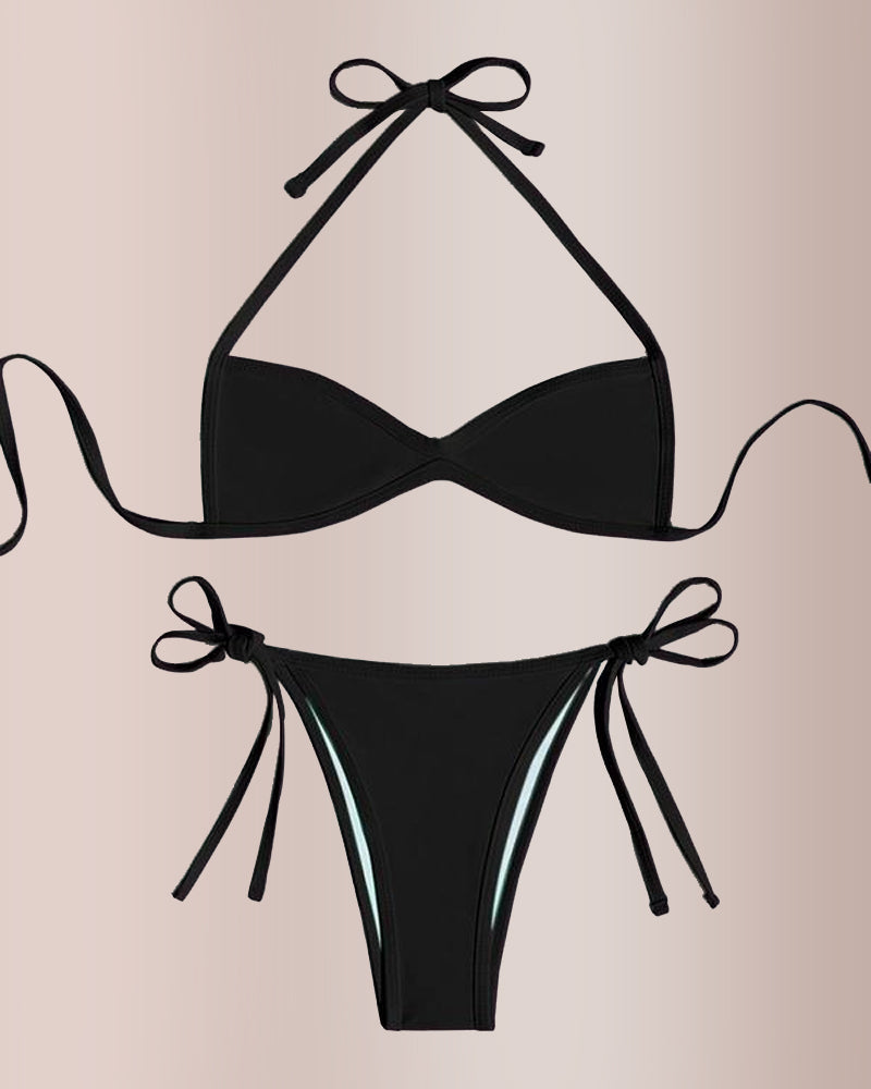 Willluxe® Women’s Halter Tie Bikini Swimwear
