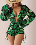 Willluxe® Tropical Mesh 3-Piece Bikini Swimwear
