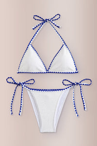 Willluxe® Halter Lift Scallop Bikini Swimwear