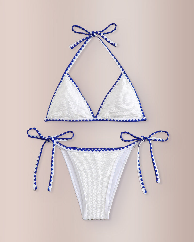 Willluxe® Halter Lift Scallop Bikini Swimwear