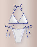 Willluxe® Halter Lift Scallop Bikini Swimwear