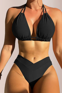 Willluxe® The Vaca Mode Tie-Back Triangle Swimwear