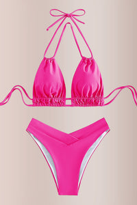 Willluxe® The Vaca Mode Tie-Back Triangle Swimwear