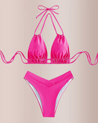 Willluxe® The Vaca Mode Tie-Back Triangle Swimwear