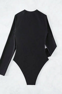 Willluxe® Long Sleeve One-Piece Rash Guard Swimsuit