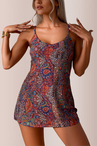 Willluxe® Print Tummy Control Swim Dress