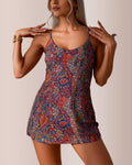 Willluxe® Print Tummy Control Swim Dress