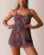 Willluxe® Print Tummy Control Swim Dress