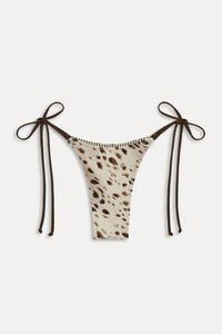 Willluxe® Leopard Print Side Tie Strap Bikini Set