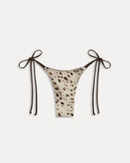 Willluxe® Leopard Print Side Tie Strap Bikini Set