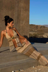 Willluxe® Boho Cutout Knit Maxi Set