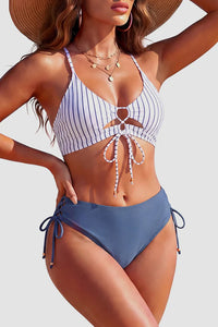 Willluxe® Lace-Up Two-Piece Bikini Set