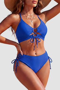 Willluxe® Lace-Up Two-Piece Bikini Set