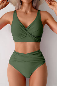 Willluxe® Women's Wrap Front High Waist Bikini Set