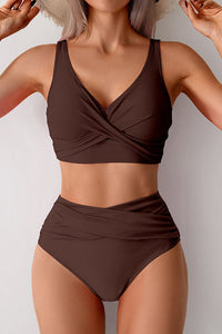 Willluxe® Women's Wrap Front High Waist Bikini Set
