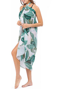 Willluxe® Chiffon Printed Beach Sarong Long Bikini Cover-Up Wrap Skirt
