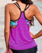 Willluxe® Tummy Control Tankini Swimsuit 2-Piece Modest Bathing Suit