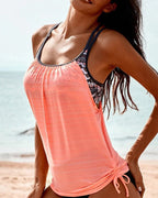 Willluxe® Tummy Control Tankini Swimsuit 2-Piece Modest Bathing Suit