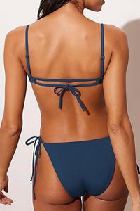 Willluxe® Cutout Side Drawstring High-Cut One-Piece Swimsuit