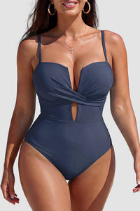 Willluxe® Cutout Tummy Control One-Piece Swimsuit