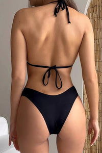 Willluxe® 4-Piece Mesh Cover-Up Bikini Set With Ruched Skirt