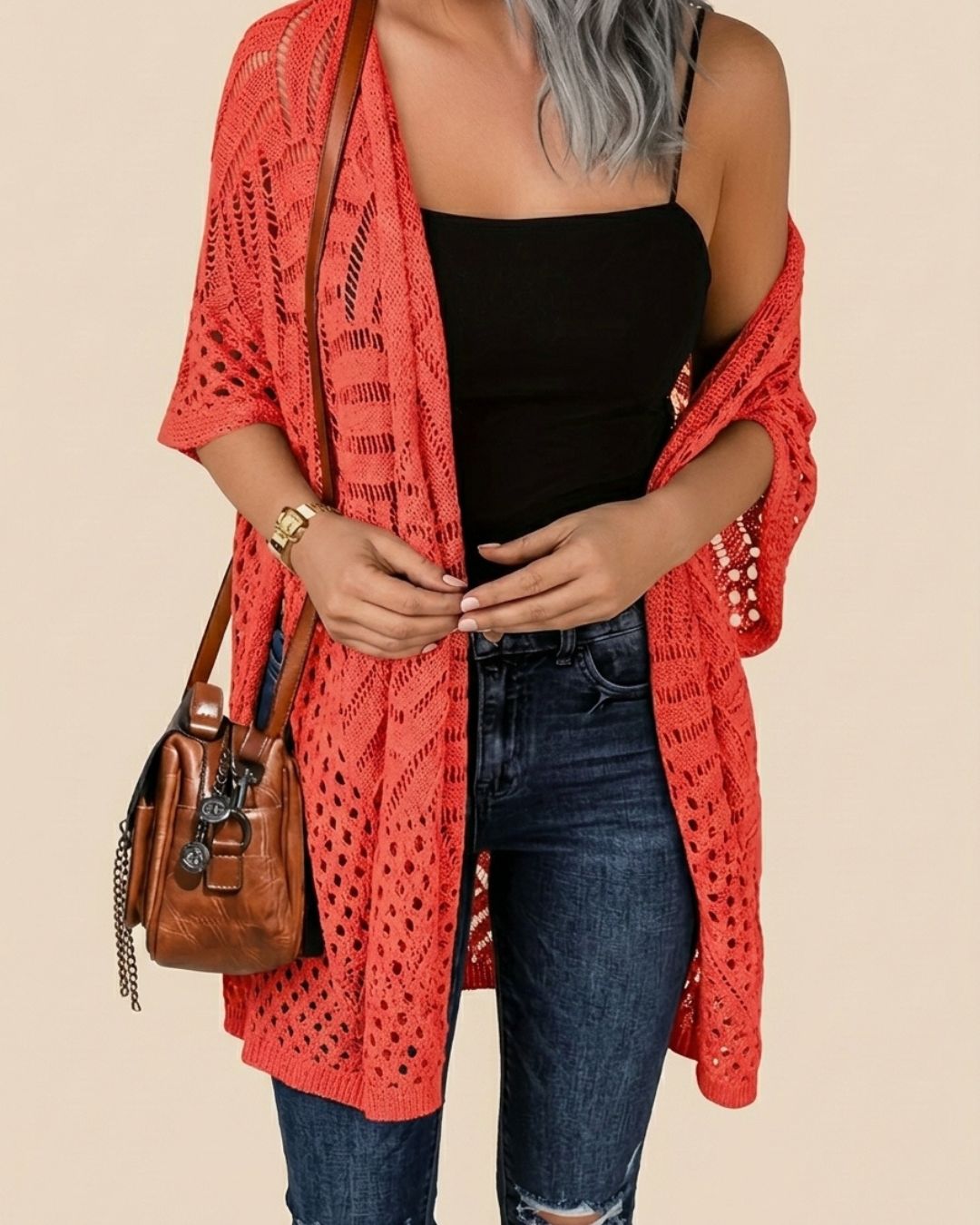 Willluxe® Fringe Knit Bikini Cover-Up