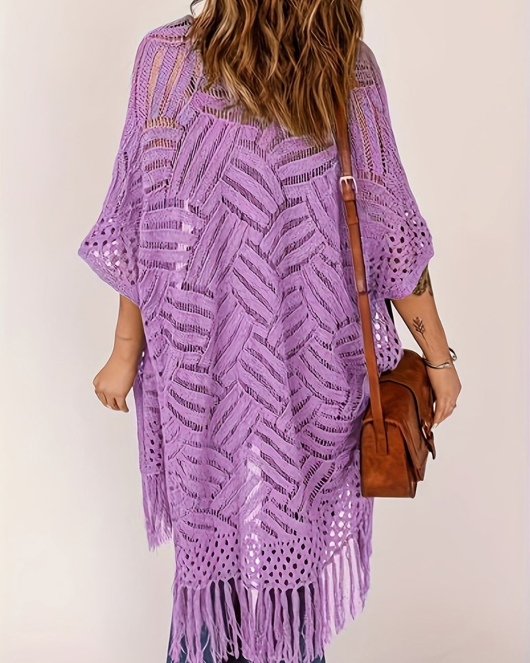 Willluxe® Fringe Knit Bikini Cover-Up