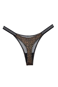 Willluxe® SparkleGlam – Seamless Leopard Print Bikini Thong