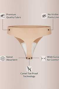 Willluxe® ForLove – Seamless Invisible Comfort Thongs (5 Pack)