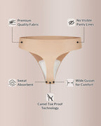 Willluxe® ForLove – Seamless Invisible Comfort Thongs (5 Pack)