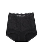 Willluxe® High-Waisted Tummy-Control Pure Cotton Lace Panties