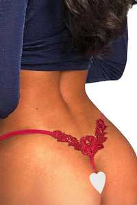 Willluxe® Butterfly Lace V-Cut Thong