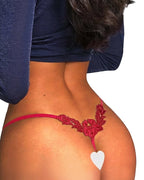 Willluxe® Butterfly Lace V-Cut Thong