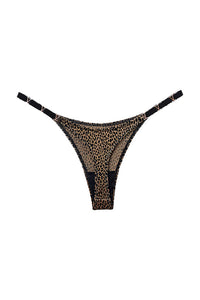 Willluxe® Metal V-Cut Low-Rise Ice Silk Thong