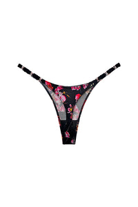 Willluxe® Metal V-Cut Low-Rise Ice Silk Thong