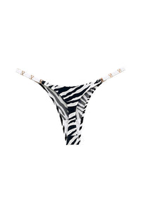 Willluxe® Metal V-Cut Low-Rise Ice Silk Thong