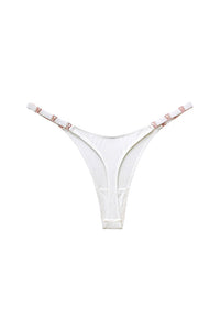 Willluxe® Metal V-Cut Low-Rise Ice Silk Thong