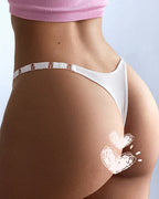 Willluxe® Metal V-Cut Low-Rise Ice Silk Thong