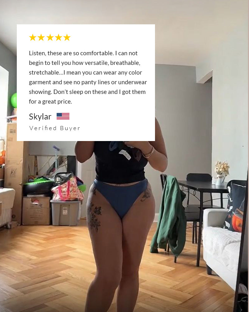 Willluxe® Comfort Seamless Sport Thong Panties