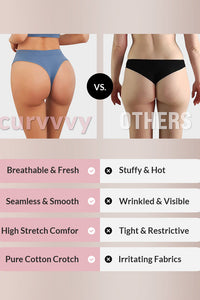 Willluxe® Comfort Seamless Sport Thong Panties