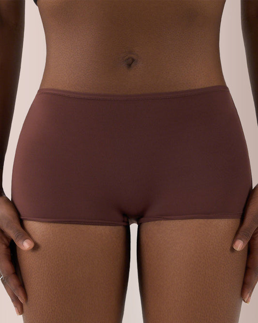 WILLLUXE® High-Stretch Breathable Mid-Waist Boyshorts