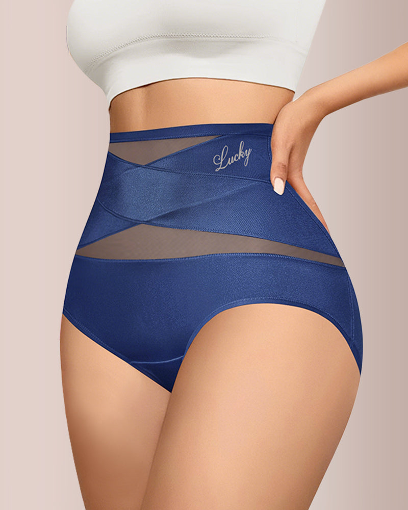 Willluxe® Crossover High-Waist Tummy Control Panties (5 Pack)