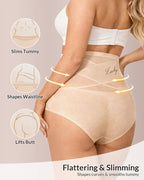 Willluxe® Crossover High-Waist Tummy Control Panties
