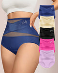 Willluxe® Crossover High-Waist Tummy Control Panties (5 Pack)