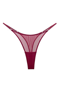 Willluxe® The Siren Sheer Mesh Adjustable Thong