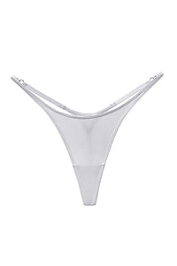 Willluxe® Adjustable ice silk thong – low-rise, high-cut, seamless